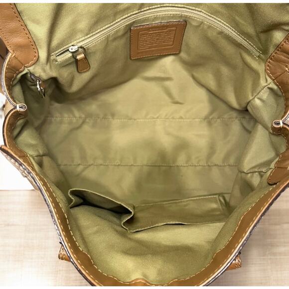 Y2K Coach 10995 Chelsea Optic Signature Turn Lock Satchel & Checkbook Wallet - Picture 6 of 16